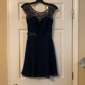 Navy cocktail dress